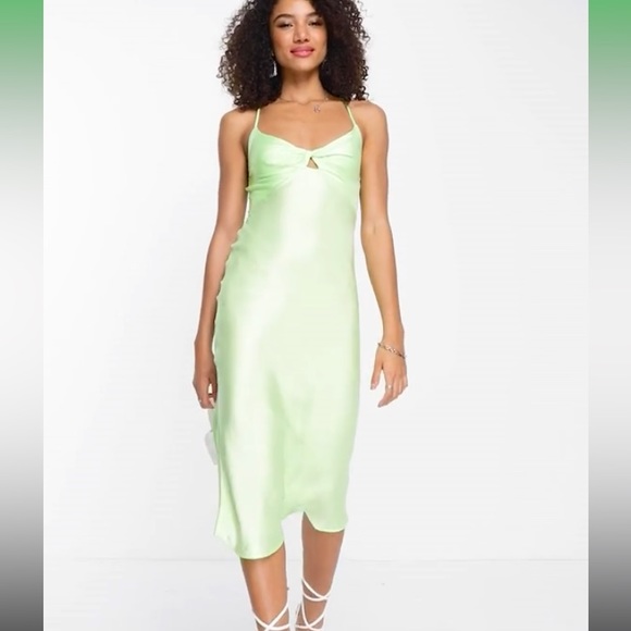 New BERSHKA  100% Viscose silky smooth cami dress J186 - Picture 3 of 9